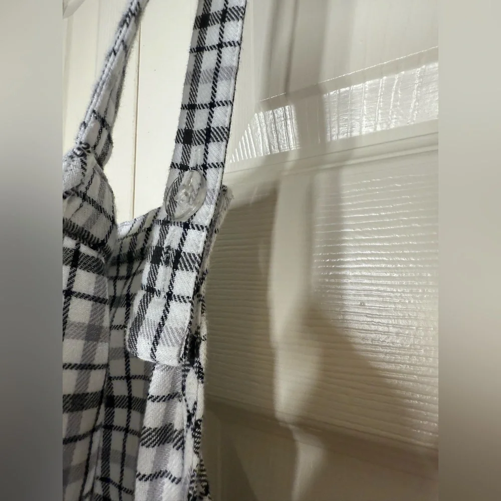 American Eagle Women’s Plaid Overall Mini Dress - Picture 6 of 7